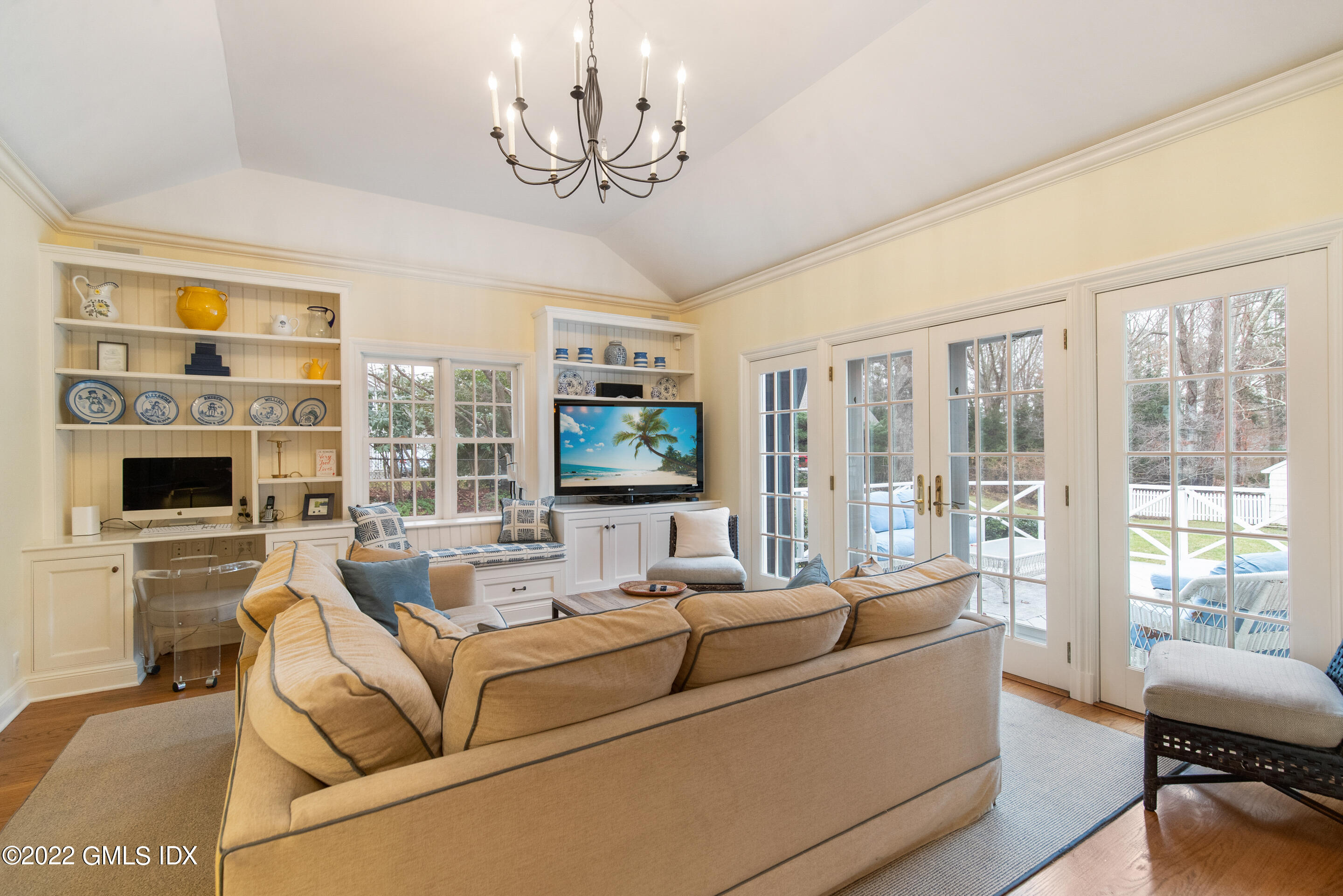 32 Alpine Road Greenwich, CT 06830 - Photo 12 of 17 a living room with furniture large windows and wooden floor