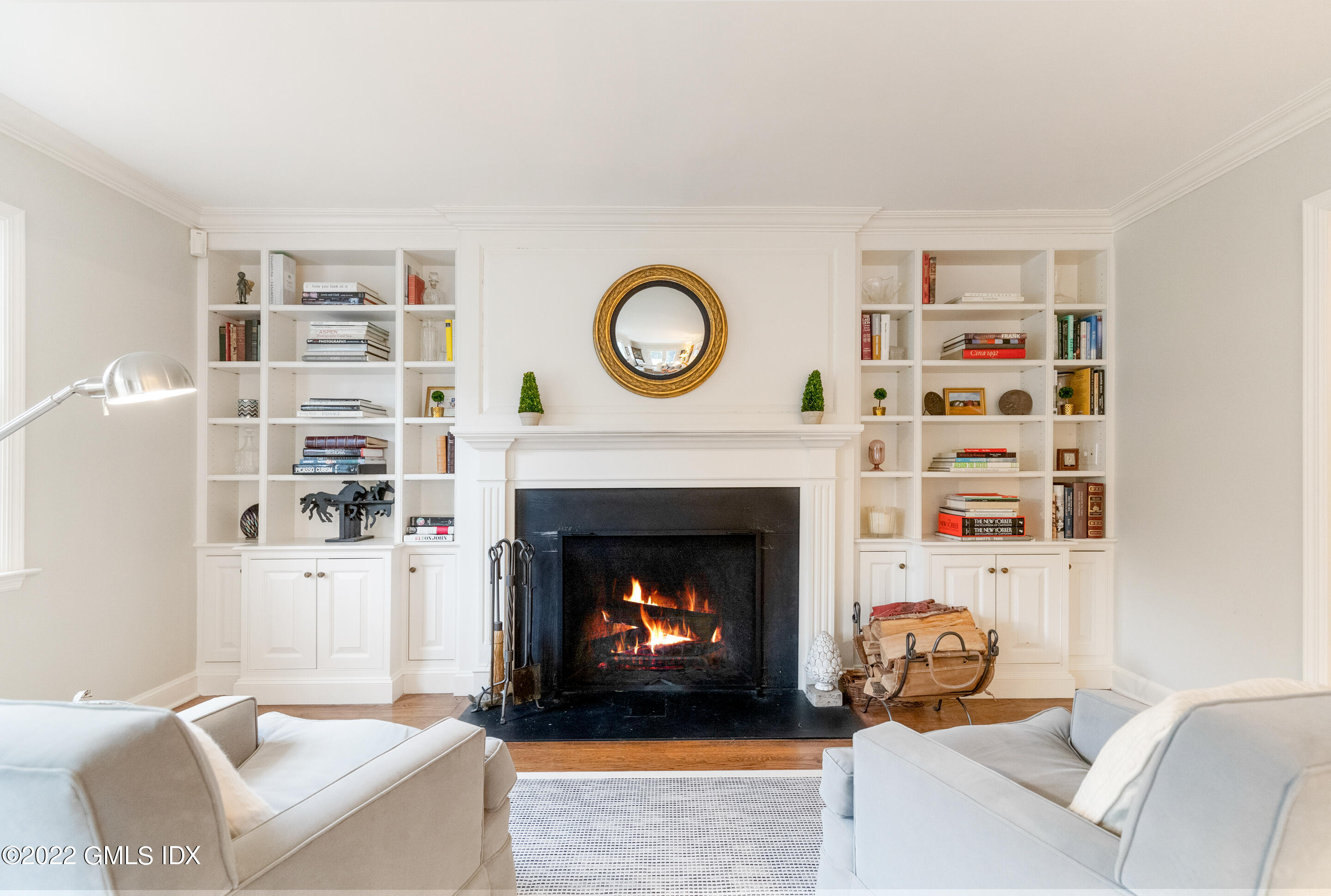 32 Alpine Road Greenwich, CT 06830 - Photo 6 of 17 a living room with furniture and a fireplace