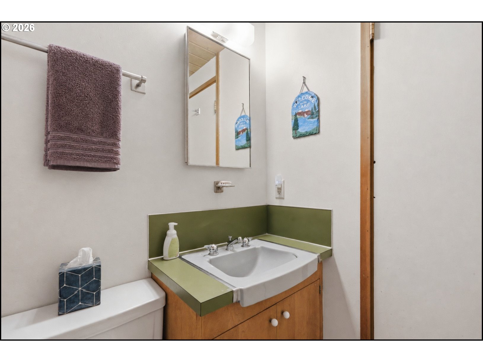 1560 Pearl Street West Netarts, OR 97141 - Photo 14 of 44 a bathroom with a sink and a mirror