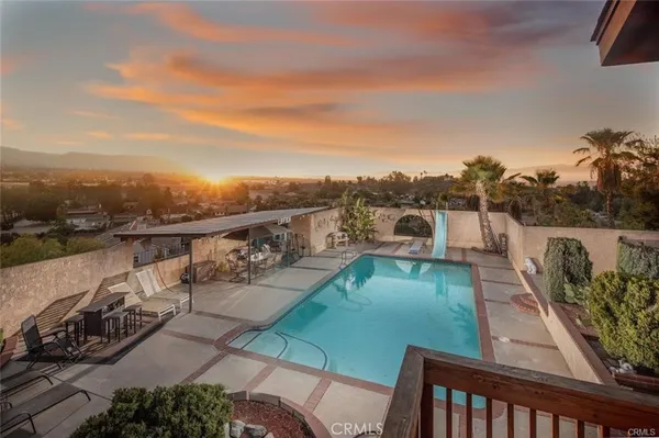a view of a balcony with lake view
