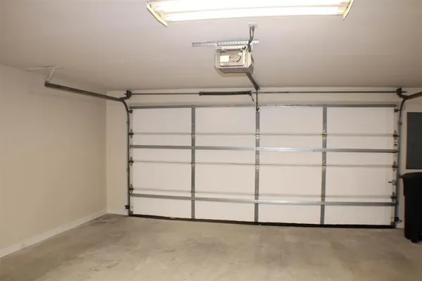 a view of a room with storage