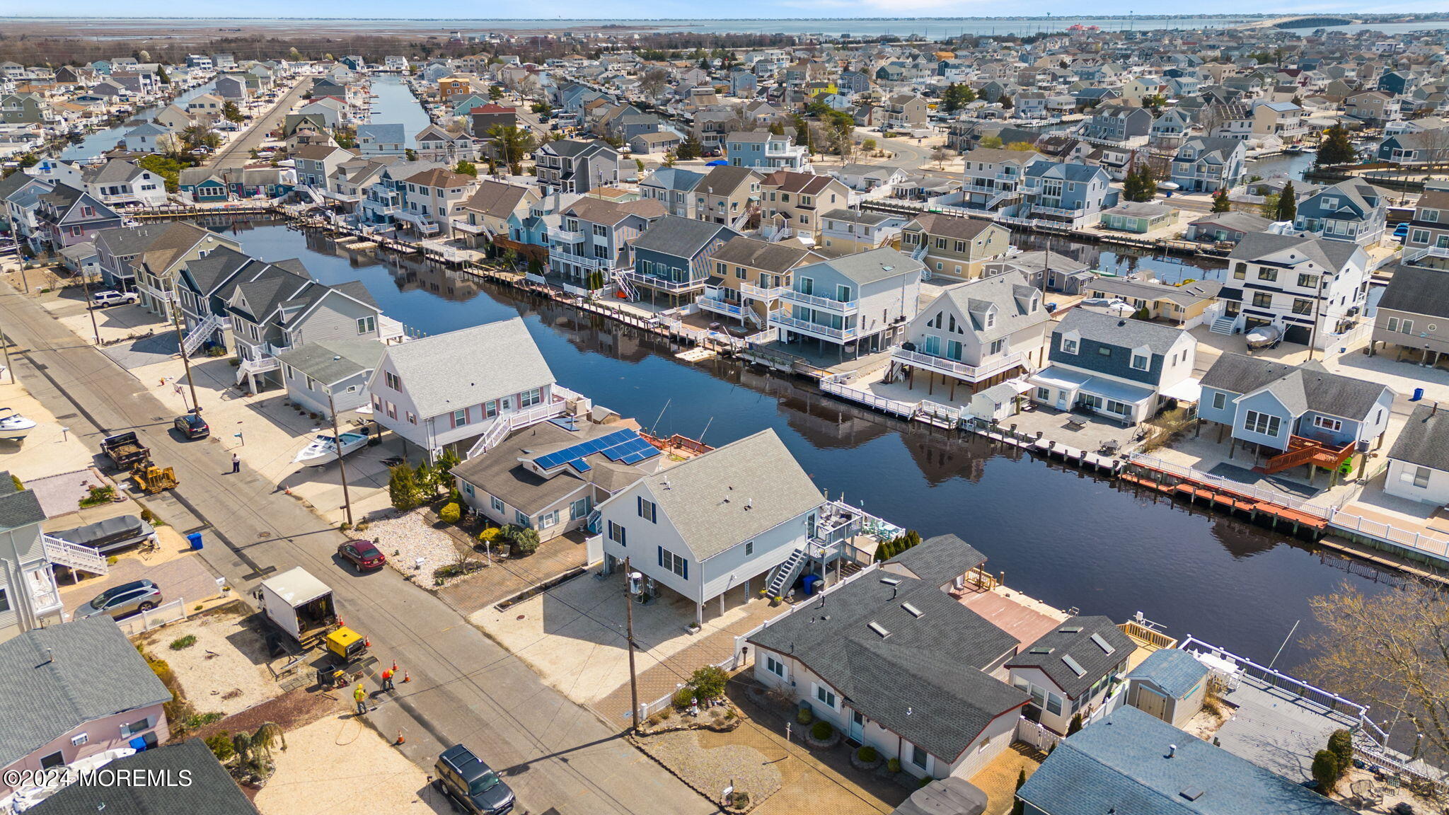 61 Rona Lane Beach Haven West, NJ 08050 - Photo 33 of 63 an aerial view of a house with a ocean view