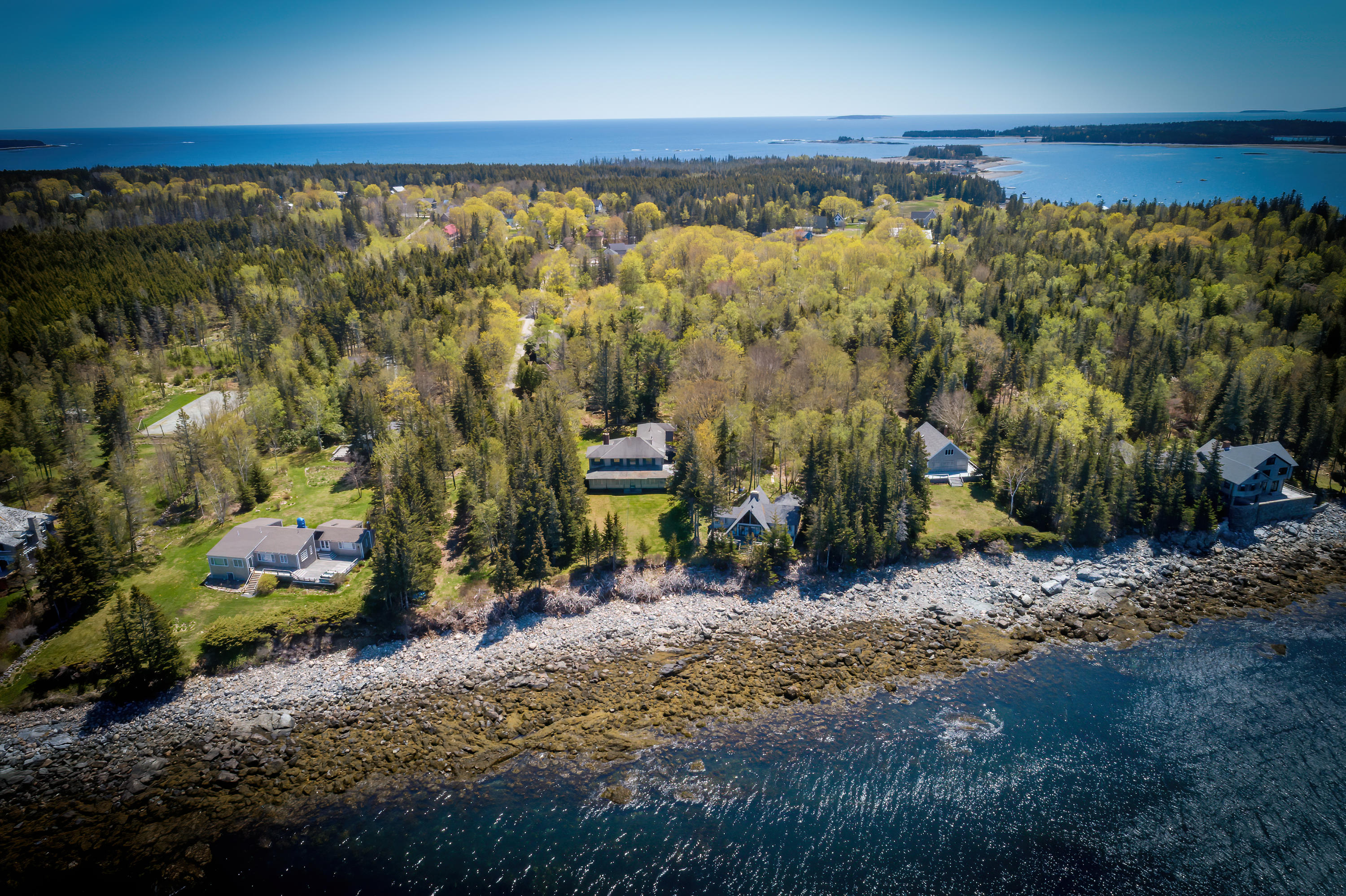 56 Mosswood Road Cranberry Isles, ME 04646 - Photo 39 of 40 Mosswoodaerialfrontwideview