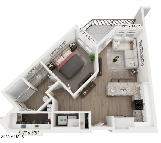 $1,674 | 15510 North La Cometa Avenue, Unit A2, Surprise, AZ 85374