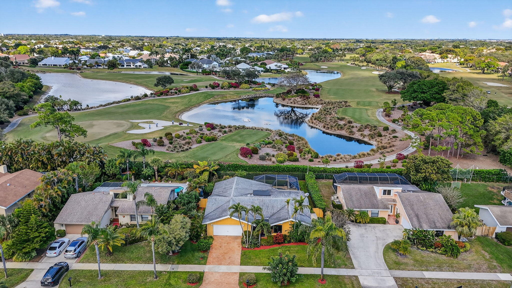 4205 Birchwood Drive Boca Raton, FL 33487 - Photo 67 of 75 an aerial view of residential houses with outdoor space and street view