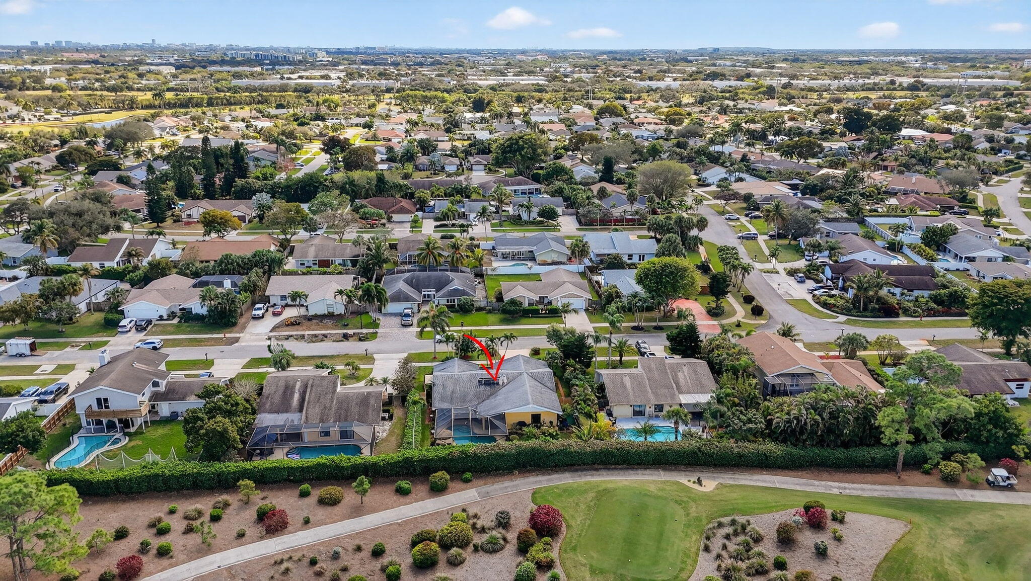 4205 Birchwood Drive Boca Raton, FL 33487 - Photo 75 of 75 an aerial view of residential building and lake