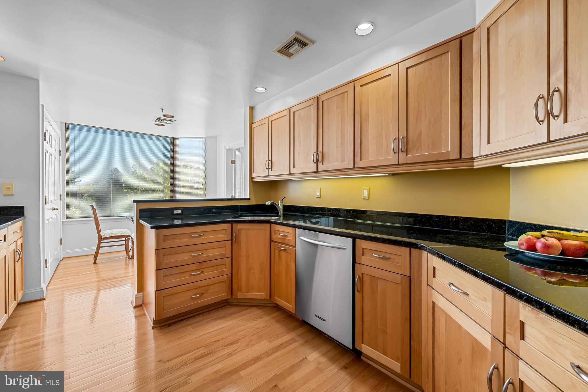 3704 North Charles Street, Unit 406 Baltimore, MD 21218 - Photo 6 of 65 a kitchen with stainless steel appliances granite countertop a stove a sink and a microwave