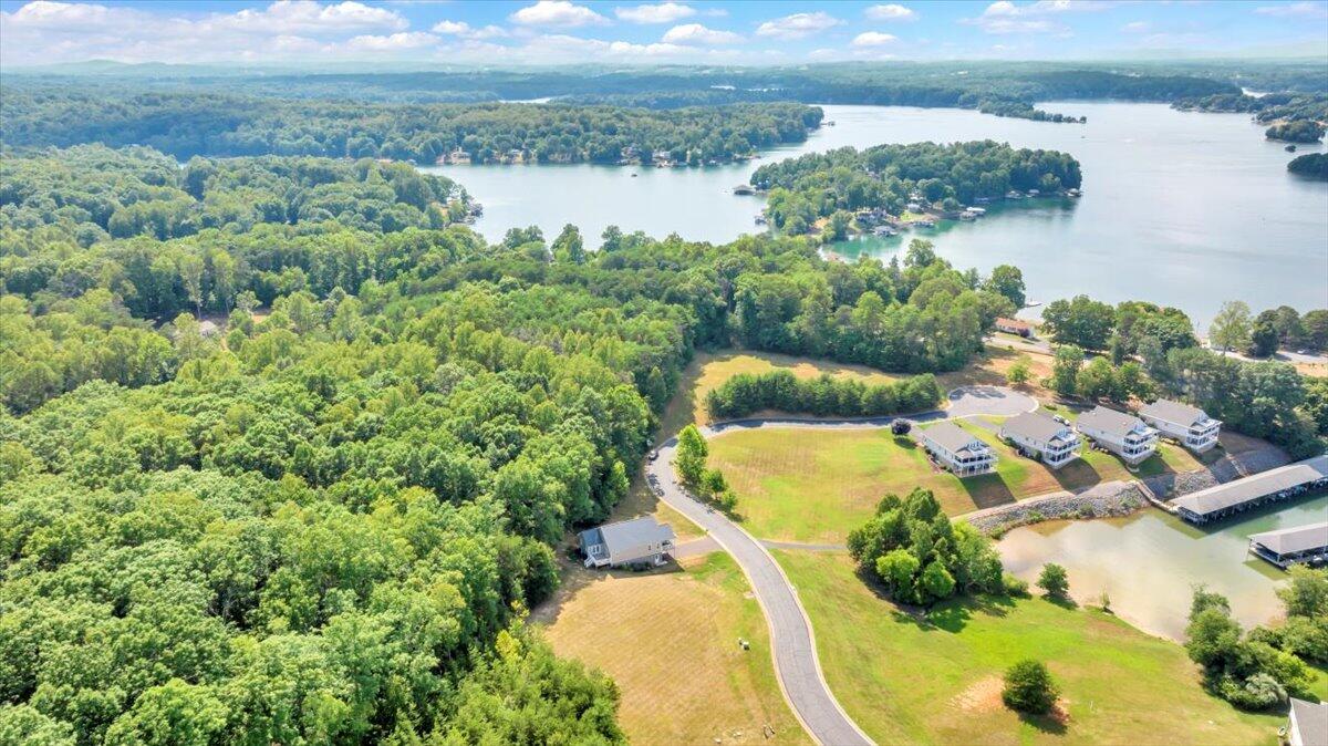 Lot 2 Lands End Circle Union Hall, VA 24176 - Photo 38 of 44 an aerial view of a house with a lake view