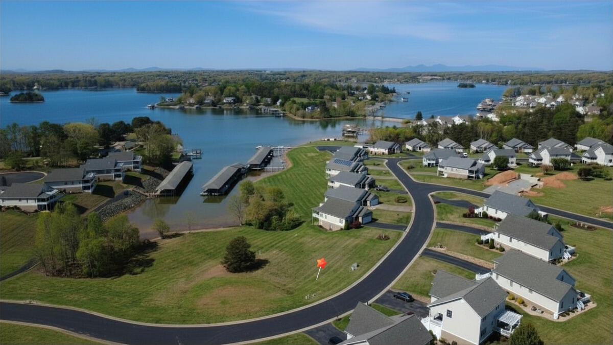 Lot 2 Lands End Circle Union Hall, VA 24176 - Photo 10 of 44 an aerial view of a house with lake view and ocean view