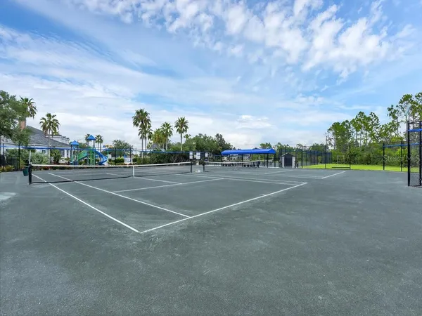 a view of a tennis court