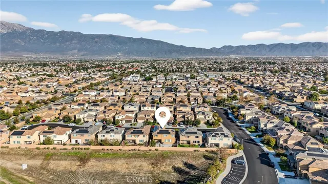 a view of city and mountain