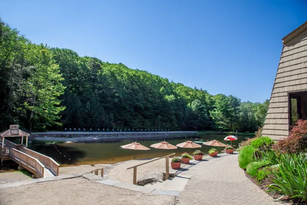 a view of outdoor space with seating area