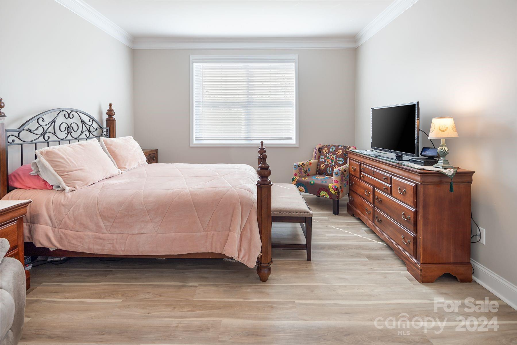 118 East Northstone Road Mooresville, NC 28115 - Photo 13 of 33 a bedroom with a bed and a flat screen tv