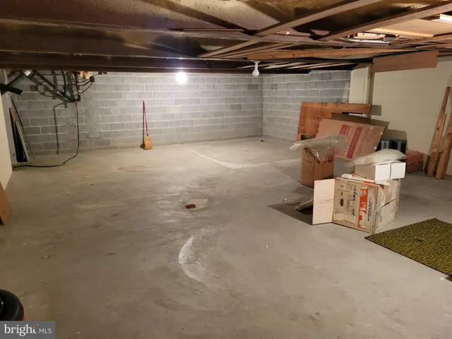 a view of a room with racks