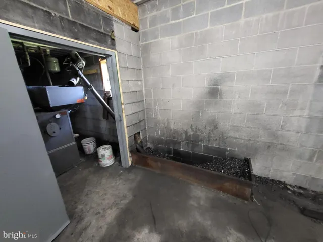 a view of a storage room