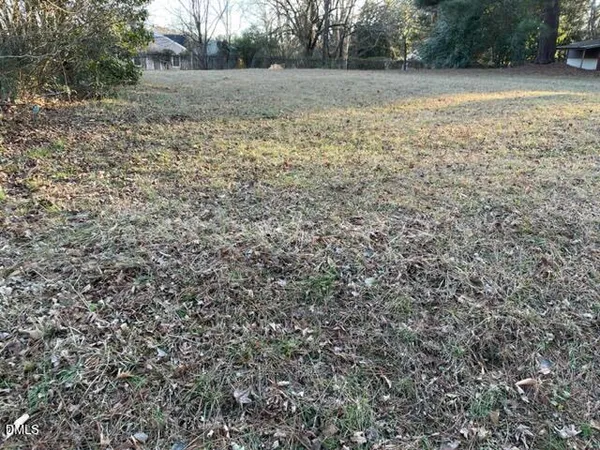a view of a field with trees