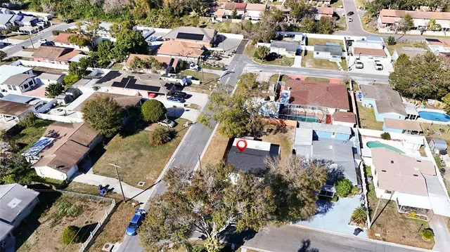 an aerial view of a city