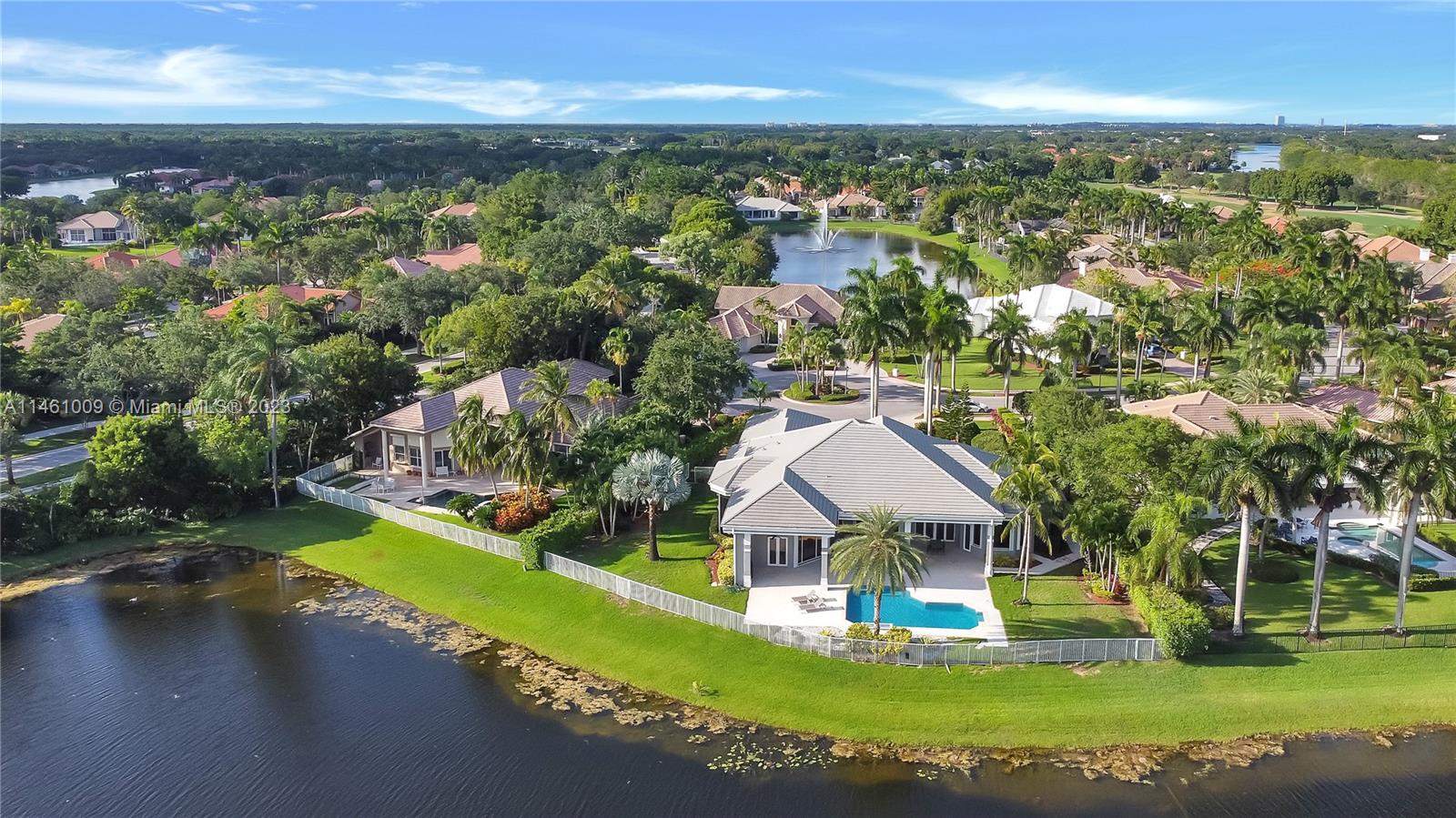3088 Birkdale Drive Weston, FL 33332 - Photo 5 of 41 an aerial view of a house with a garden