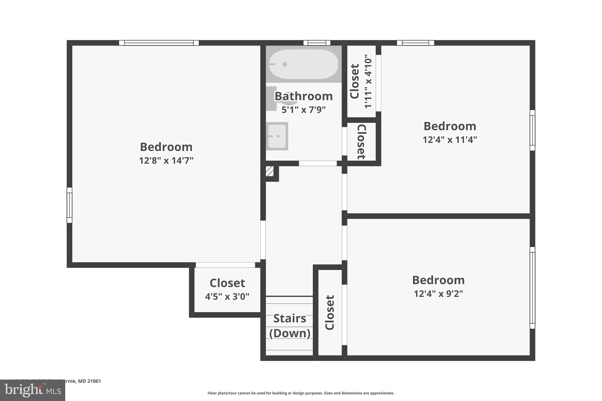 113 Ridgely Road Glen Burnie, MD 21061 - Photo 42 of 45 Upper Level Floorplan