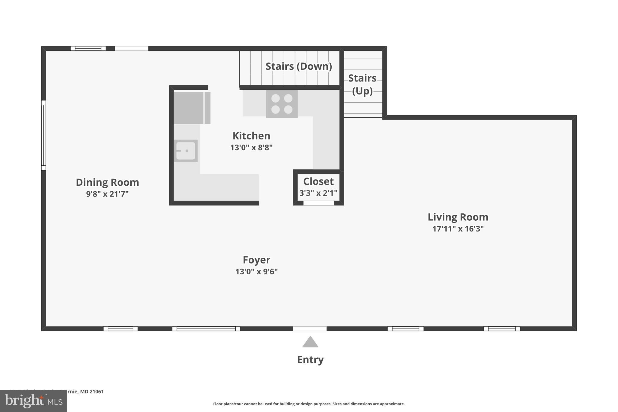 113 Ridgely Road Glen Burnie, MD 21061 - Photo 43 of 45 Main Level Floorplan
