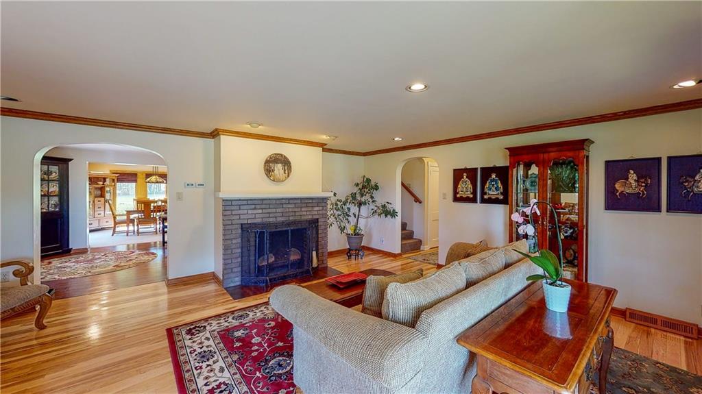680 Neville Road Beaver, PA 15009 - Photo 8 of 25 Living Room with working fireplace