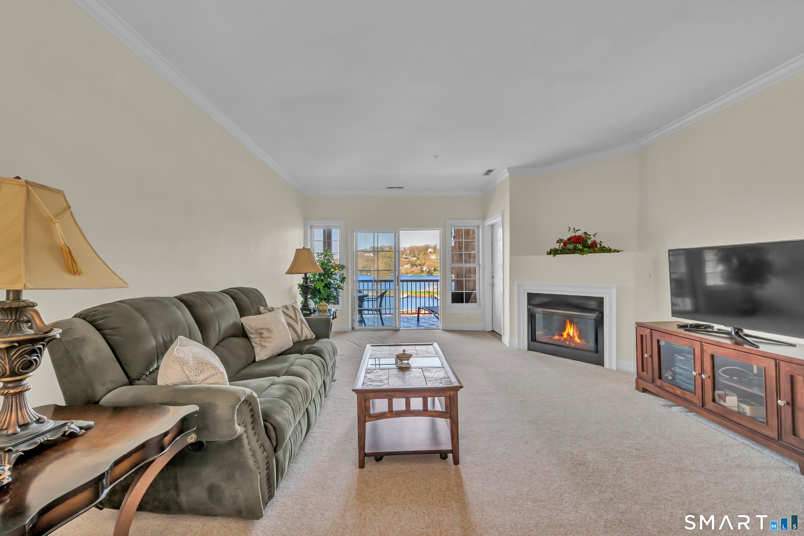 10 Hayestown Road, Unit 321 Danbury, CT 06811 - Photo 4 of 39 a living room with furniture and a flat screen tv