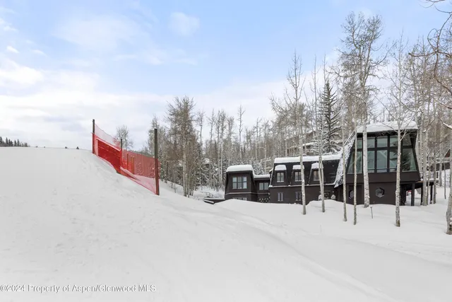 a outdoor space with lots of trees