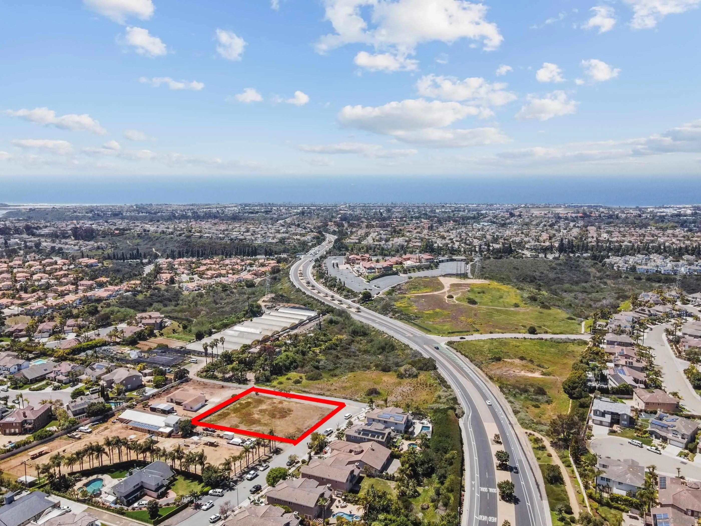 an aerial view of a city