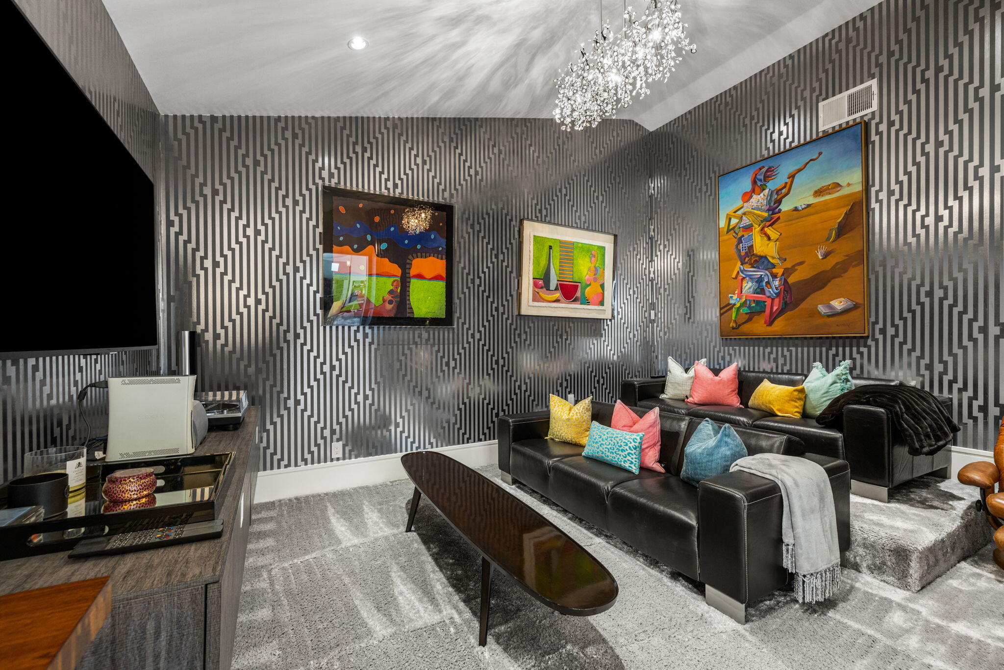 70481 Placerville Road Rancho Mirage, CA 92270 - Photo 25 of 42 a living room with furniture and a flat screen tv