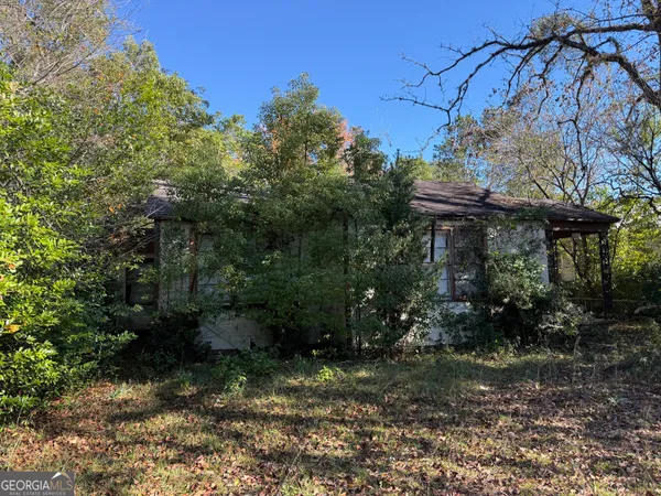 a view of a pathway with a yard