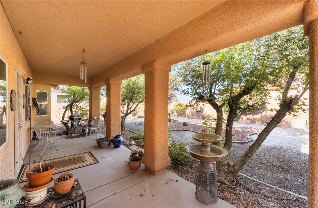 4732 Adriano Way Pahrump, NV 89061 - Photo 35 of 44 Fenced backyard featuring outdoor dining space