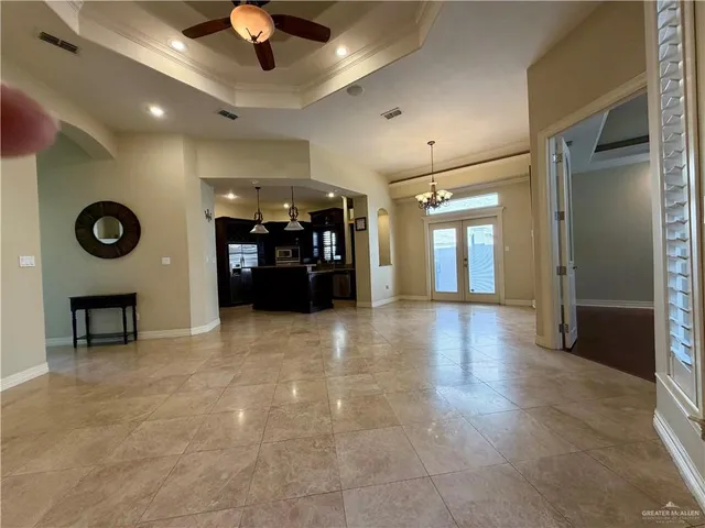 a view of a livingroom with furniture