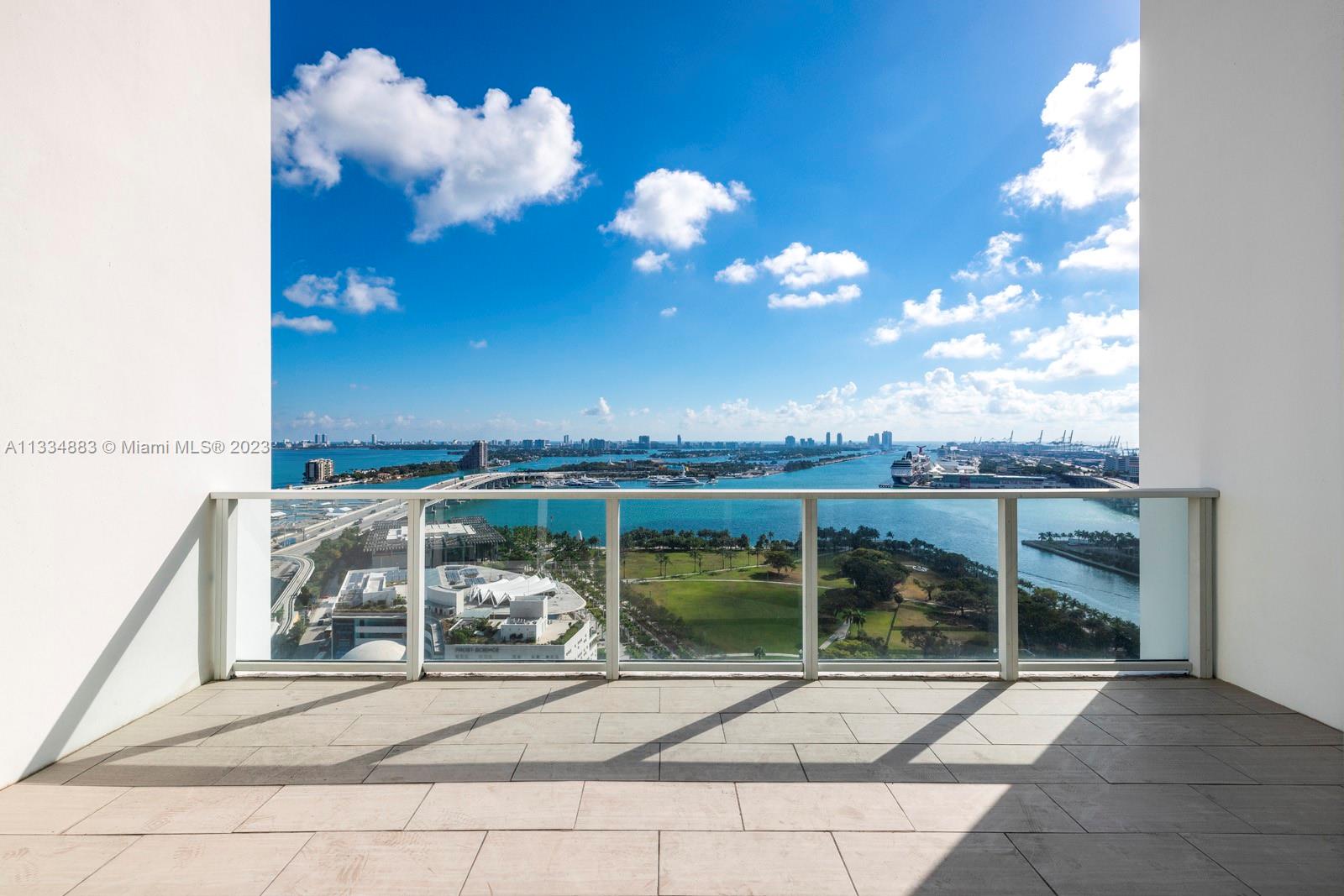 1040 Biscayne Boulevard, Unit 2402 Miami, FL 33132 - Photo 22 of 25 a view of a balcony