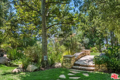 a view of a lake with houses