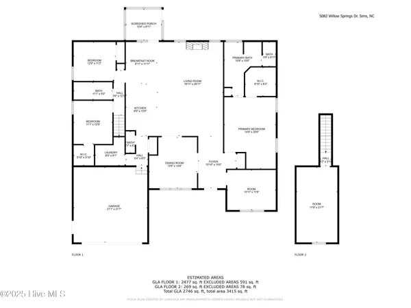 $459,900 | 5082 Willows Edge Drive, Sims, NC 27880
