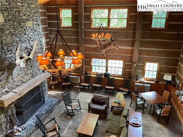 a living room filled with furniture