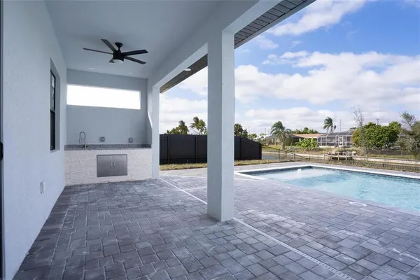 a view of outdoor space yard and swimming pool