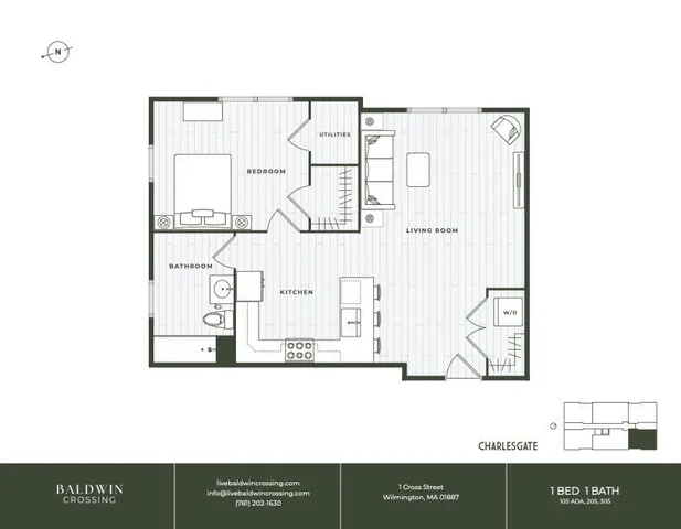 $499,900 | 7 Cross Street, Unit U205, Wilmington, MA 01887