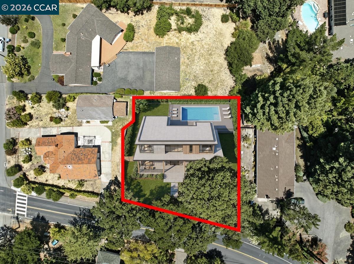 3894 El Nido Ranch Road Lafayette, CA 94549 - Photo 7 of 22 an aerial view of a house