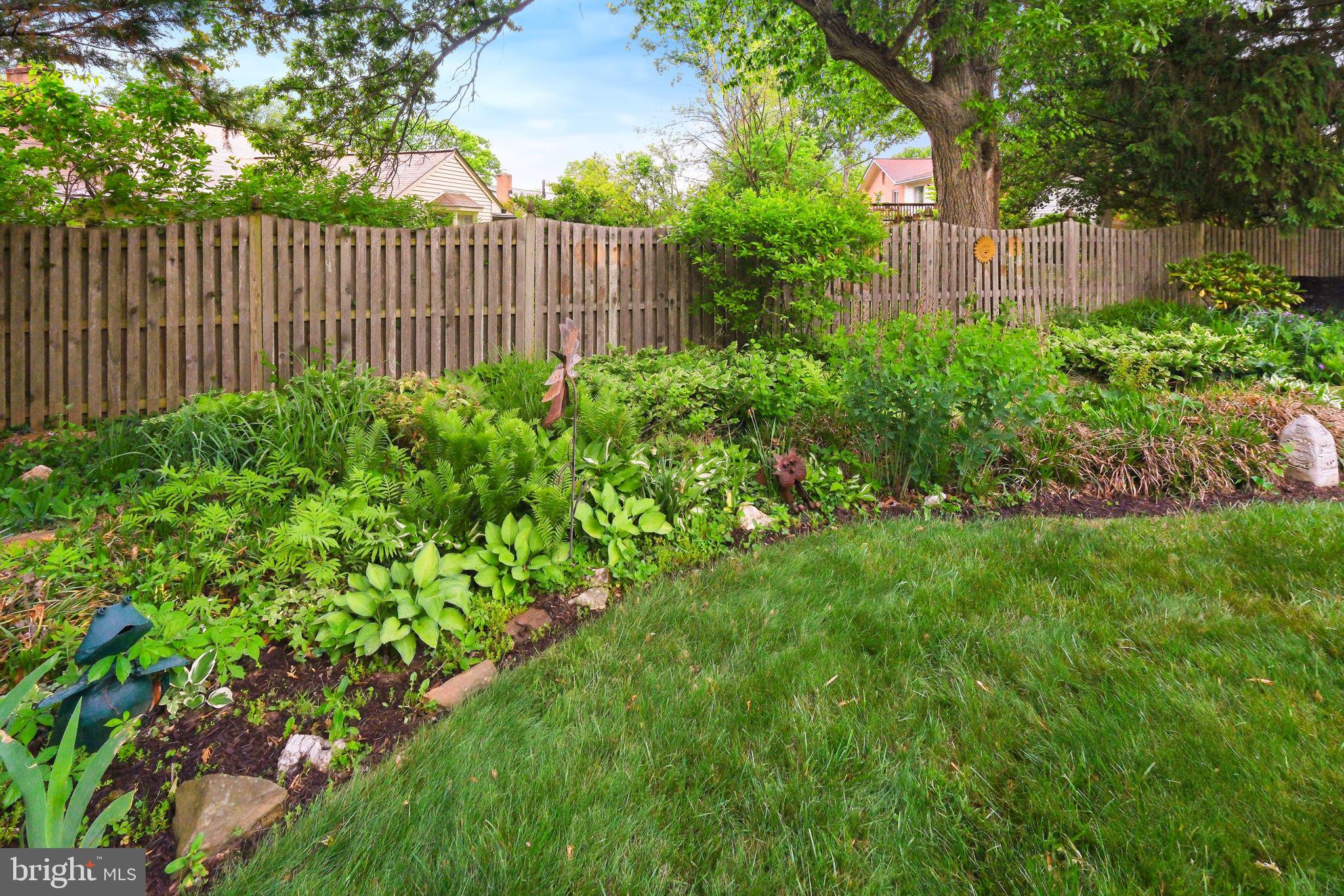 8815 Postoak Road Potomac, MD 20854 - Photo 45 of 45 a view of a backyard with plants and a fence