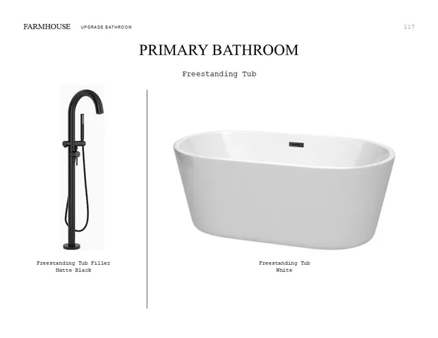 a picture of a bath tub sitting in a bathroom