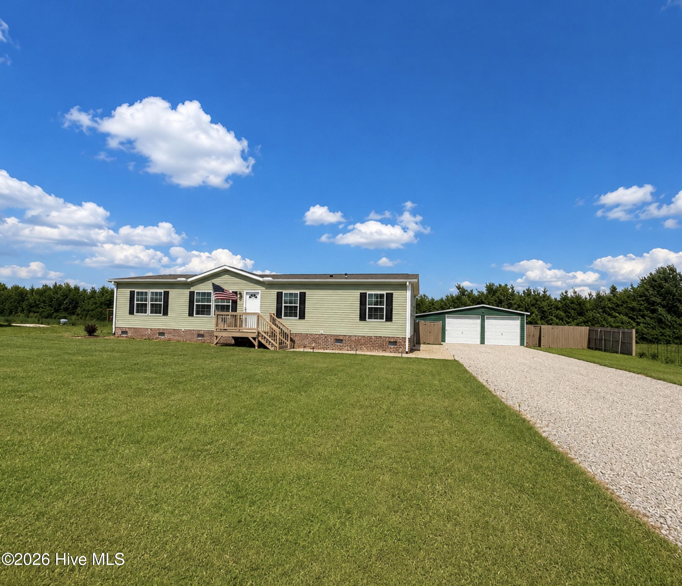 Home with detached garage and party room