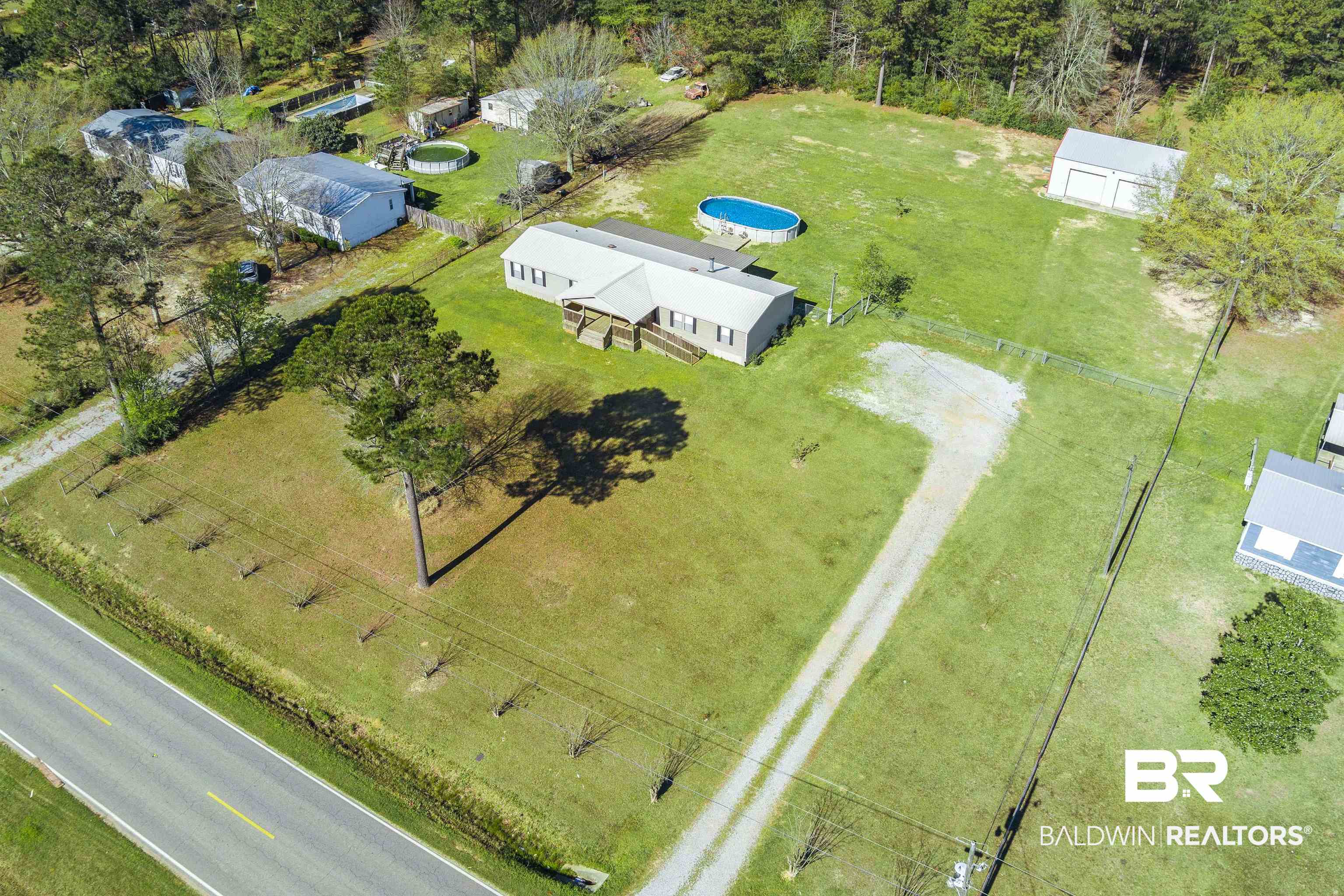 9011 Wilmer Georgetown Road Wilmer, AL 36587 - Photo 34 of 34 Birds eye view of property