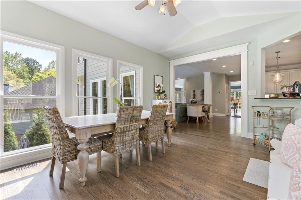 2964 Mill Grove Terrace Dacula, GA 30019 - Photo 24 of 86 a view of a dining room with furniture window and wooden floor