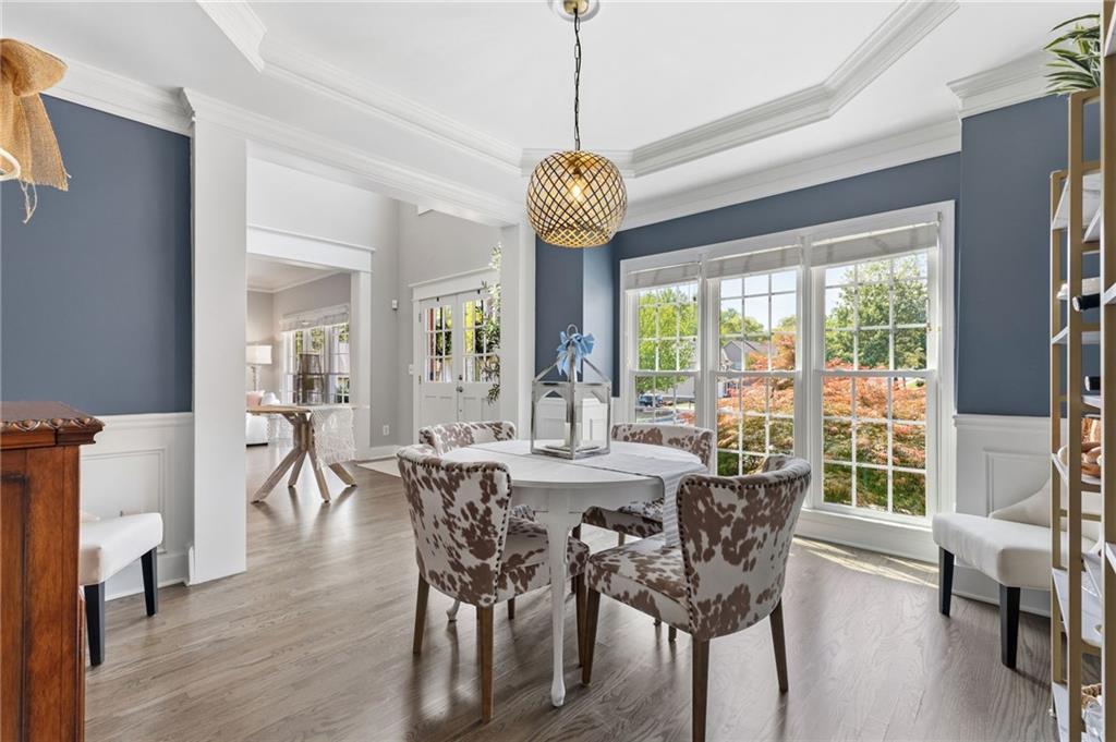 2964 Mill Grove Terrace Dacula, GA 30019 - Photo 10 of 86 a view of a dining room with furniture window and outside view