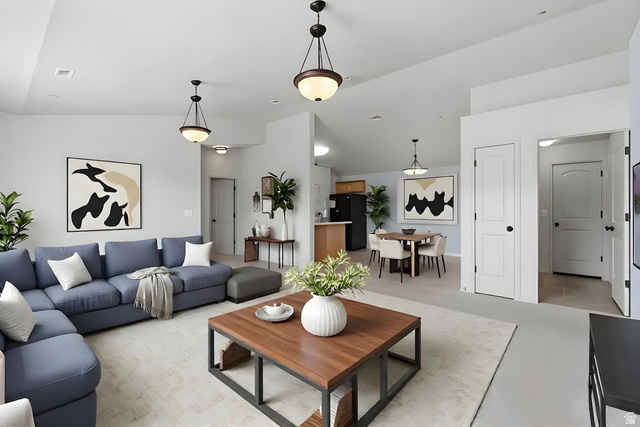 3579 East Rock Creek Road, Unit 12 Eagle Mountain, UT 84005 - Photo 1 of 1 Open Concept Living Room & dining room (virtually staged)