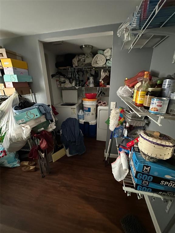 2839 Harts Bluff Road Mount Pleasant, TX 75455 - Photo 18 of 27 a storage room with washer and dryer