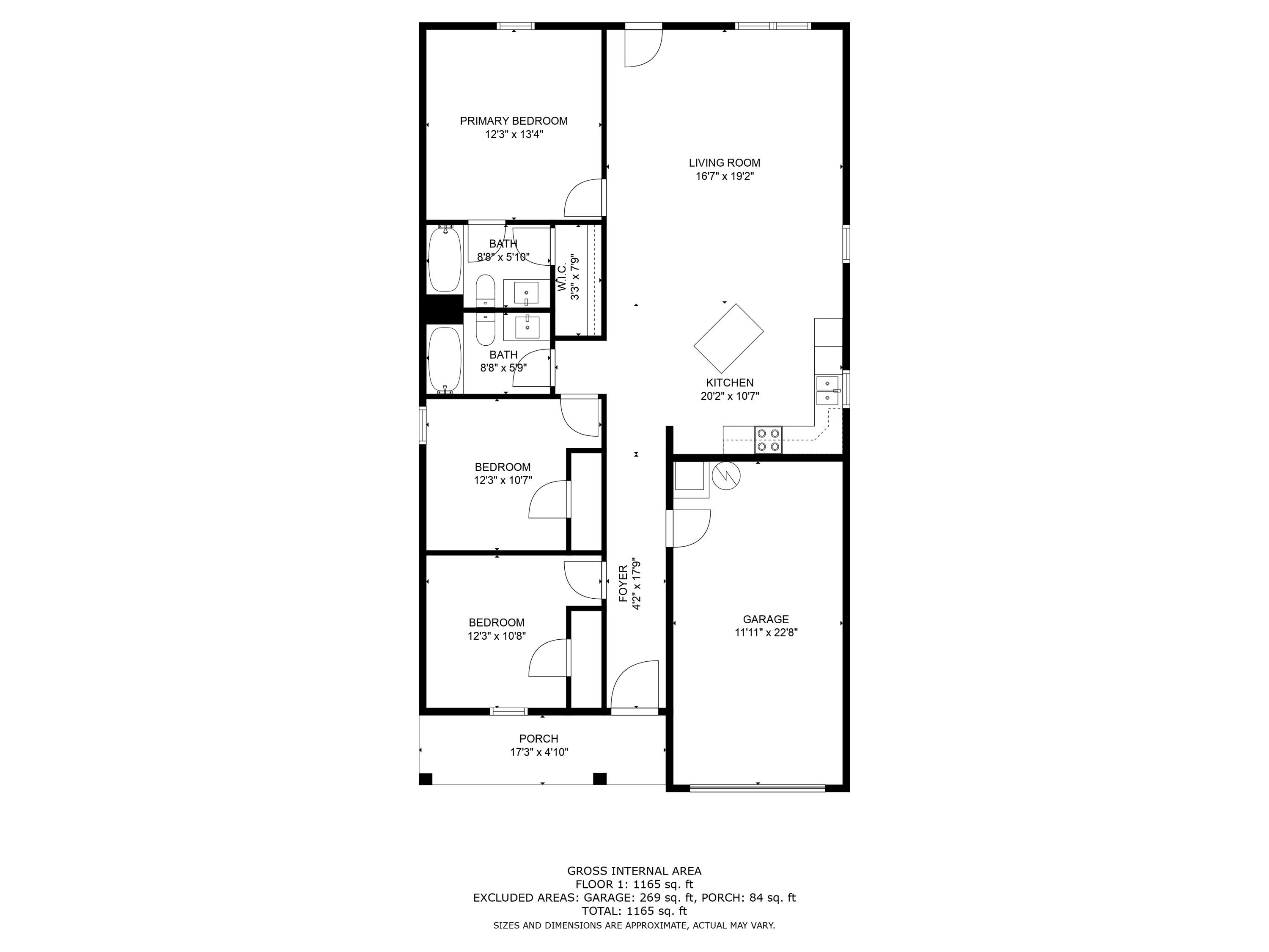 5438 Bayleaf Drive Crestview, FL 32539 - Photo 27 of 35 a picture of a floor plan