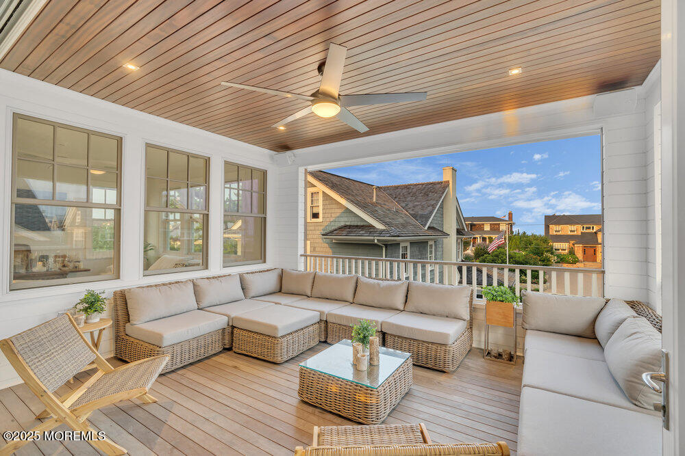 985 North Ocean Avenue Mantoloking, NJ 08738 - Photo 110 of 163 a living room with furniture and a large window
