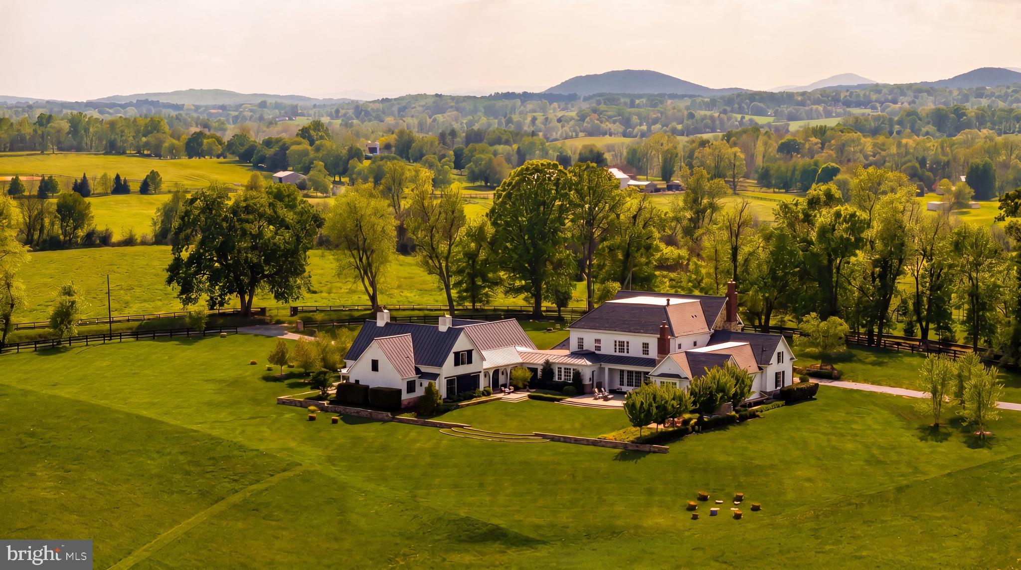7316 Old Carters Mill Road The Plains, VA 20198 - Photo 40 of 50 a view of a town with mountains in the background